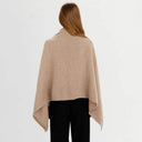 Women's Lightweight Lambswool Irish Shawl Camel Back View Gaelsong