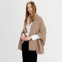 Women's Lightweight Lambswool Irish Shawl Camel Gaelsong