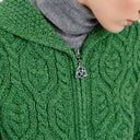 Hooded Tree of Life Aran Cardigan