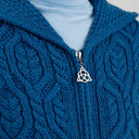 Hooded Tree of Life Aran Cardigan