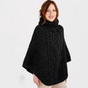 A20221 Cable Stitch Poncho Side View Gaelsong
