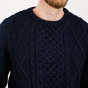 A20225  Men's Heritage Crew Neck Irish Sweater Navy Gaelsong
