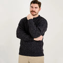 Men's Irish Aran Sweater Grey Color Gaelsong