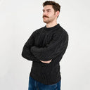 A20232 Charcoal Colour Men's Irish Aran Sweater Gaelsong
