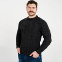 A20232 Charcoal Colour Men's Irish Aran Sweater Gaelsong
