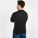 Men's Merino Aran Crew Neck Sweater