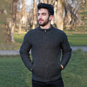 A20228 CHARCOAL Colour Celtic Cable Men's Sweater Gaelsong
