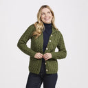 A20244 -MEADOW-GREEN Cable Knit Button-Up Aran Cardigan Gaelsong