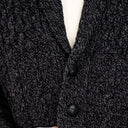 Men's Shawl-Collar Button Irish Cardigan Dark Grey Gaelsong
