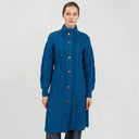 Cable Merino Aran Jacket Teal Blue Studio Gaelsong