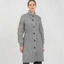 Cable Merino Aran Jacket Grey Studio Gaelsong