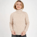 Heavyweight Merino Turtleneck Aran Sweater Parsnip Studio Gaelsong