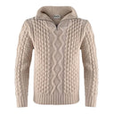 Men's Merino Half Zip Irish Sweater Parsnip Studio Gaelsong