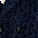 Double Breasted Shawl Irish Cardigan Navy Studio Gaelsong