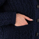 Merino Knit Aran Cardigan with Buttons