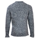 A20282 Donegal Wool Roll Neck Sweater Studio Back Side View Gaelsong