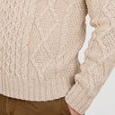 Men's Traditional Heavyweight Aran Sweater Parsnip Gaelsong