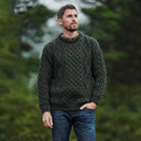 Men's Heavyweight Traditional Aran Wool Sweater
