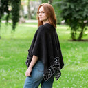 A20288 Open Front Geometric Celtic Stole Side View On Gaelsong