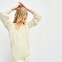 A20291 Ladies Cable Knit Irish Sweater  Gaelsong