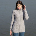 A20300 Irish Cable Knit Cardigan with Full Zipper Lifestyle Gaelsong
