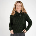 Ladies Irish Merino Zip Neck Sweater