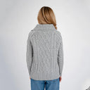Ladies Irish Merino Zip Neck Sweater