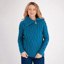 Ladies Irish Merino Zip Neck Sweater