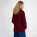 Ladies Irish Merino Zip Neck Sweater