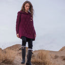 100% Merino Wool Leaf Irish Coatigan