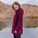 100% Merino Wool Leaf Irish Coatigan