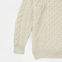 A20318 Color ARAN Mens Aran Honeycomb Fisherman Jumper Closeup View Gaelsong
