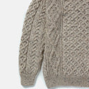 A20318 Color SKIDDAW Mens Aran Honeycomb Fisherman Jumper Front View Gaelsong
