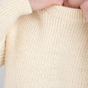 Gents Woollen Irish Fisherman's Ribbed Sweater White Gaelsong