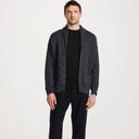 Men's Shawl Neck Aran Buttoned Cardigan Grey Gaelsong