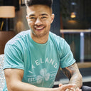 Irish Ocean Green Shamrock Print T-Shirt Gaelsong