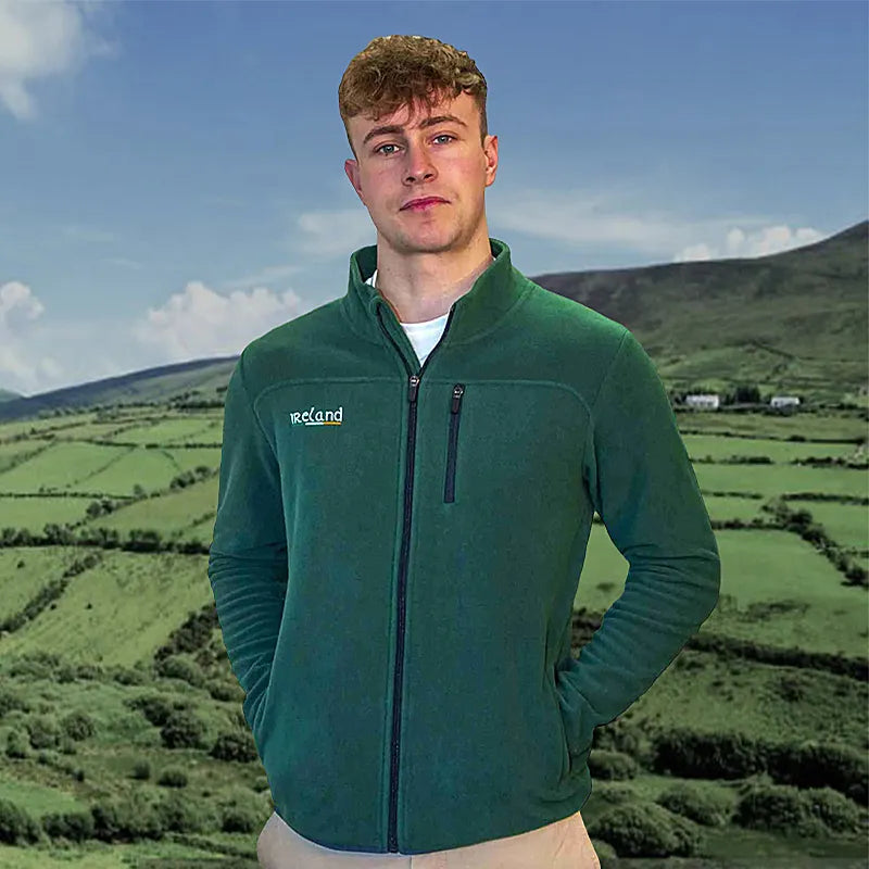 Bottle Green Men's Irish Track Jacket | Gaelsong – GaelSong
