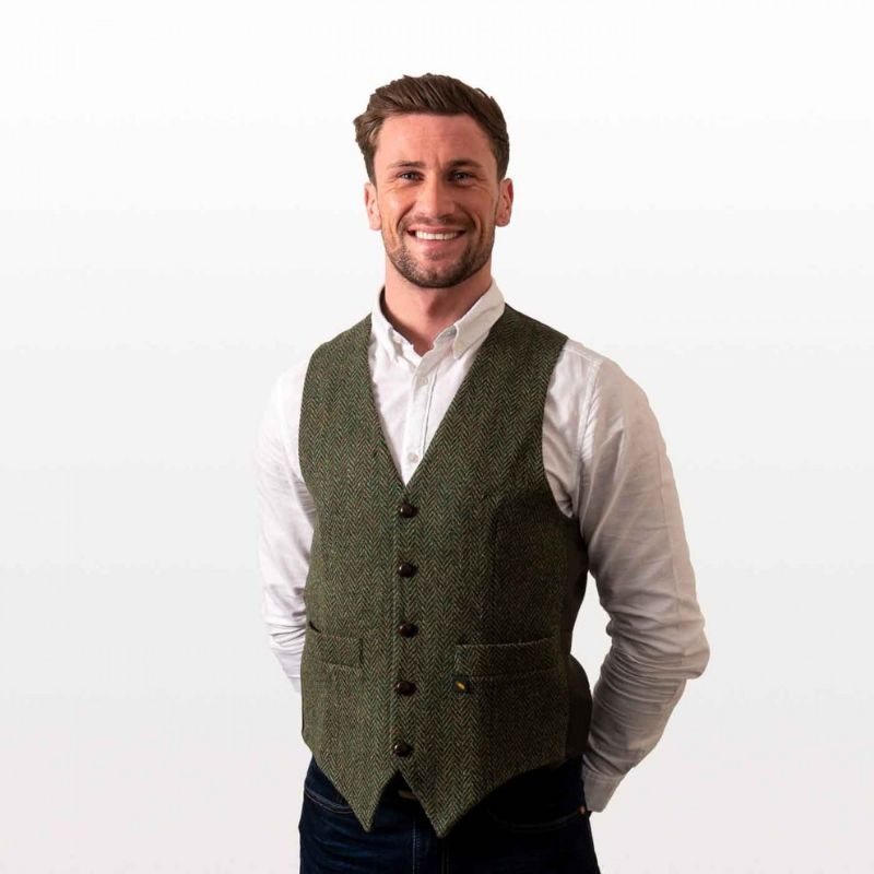 Men's Irish Tweed Donegal Waistcoat | Gaelsong – GaelSong