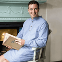 A60134 Blarney Stone Stripes Men's Cotton Nightshirt Gaelsong
