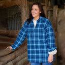 A60155 Women's Douglas Clan Tartan Fleece Lined Shirt Gaelsong
