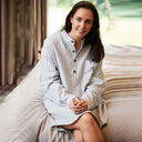 A60157 Women's Striped Irish Flannel Nightshirt Gaelsong
