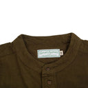 Men's Traditional Granddad Shirt in Brown Gaelsong