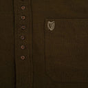 Men's Traditional Granddad Shirt in Brown  Gaelsong