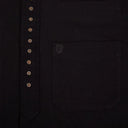 Irishman's Homespun Designed Granddad Shirt - Black Color Front View Gaelsong