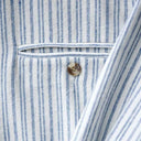 Striped Men's Irish Grandfather Shirt - Ivory  Gaelsong