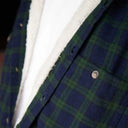 Men's Fleece Flannel Shirt - Scottish Blackwatch Tartan  Gaelsong