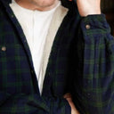 Men's Fleece Flannel Shirt - Scottish Blackwatch Tartan Lifestyle Gaelsong