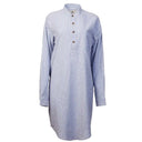 Women's Cotton Flannel Nightshirt - Blue Stripe Studio  Gaelsong
