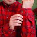 Men's Cotton Nightshirt - Royal Stewart Tartan Gaelsong