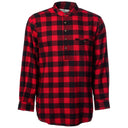 A60204 Mens Flannel Irish Grandfather Shirt Color Red Black Check Front View Gaelsong
